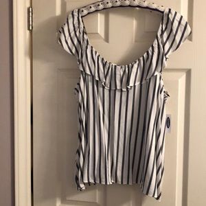 NWT OLD NAVY striped ruffle top